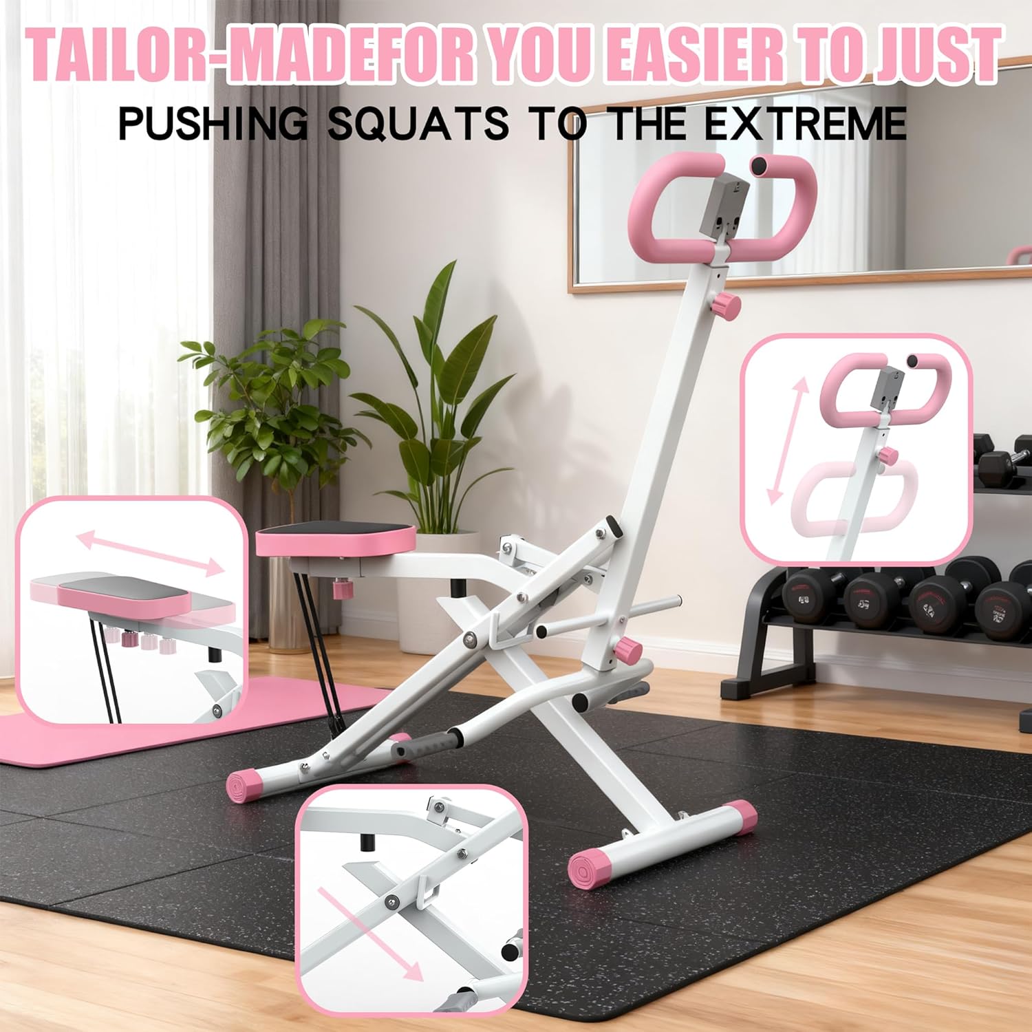 Home Gym Hip Thrust Machine - Maszyna do przysiadów do domu, przyrząd