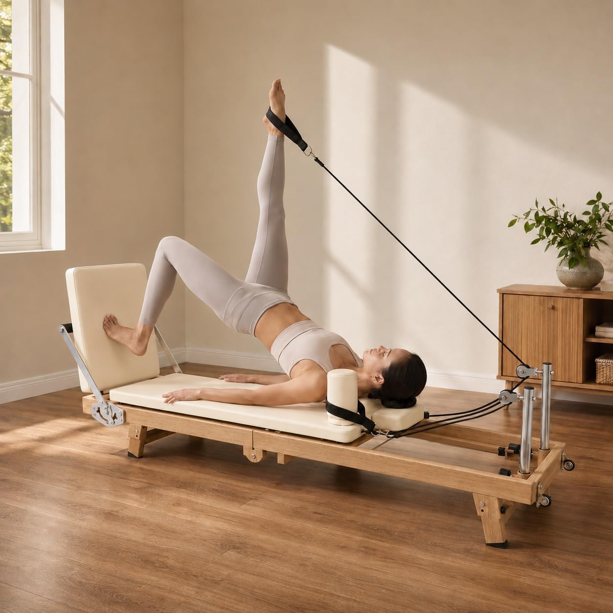 Home Gym Tunturi - Składany sprzęt do pilatesu Reformer o