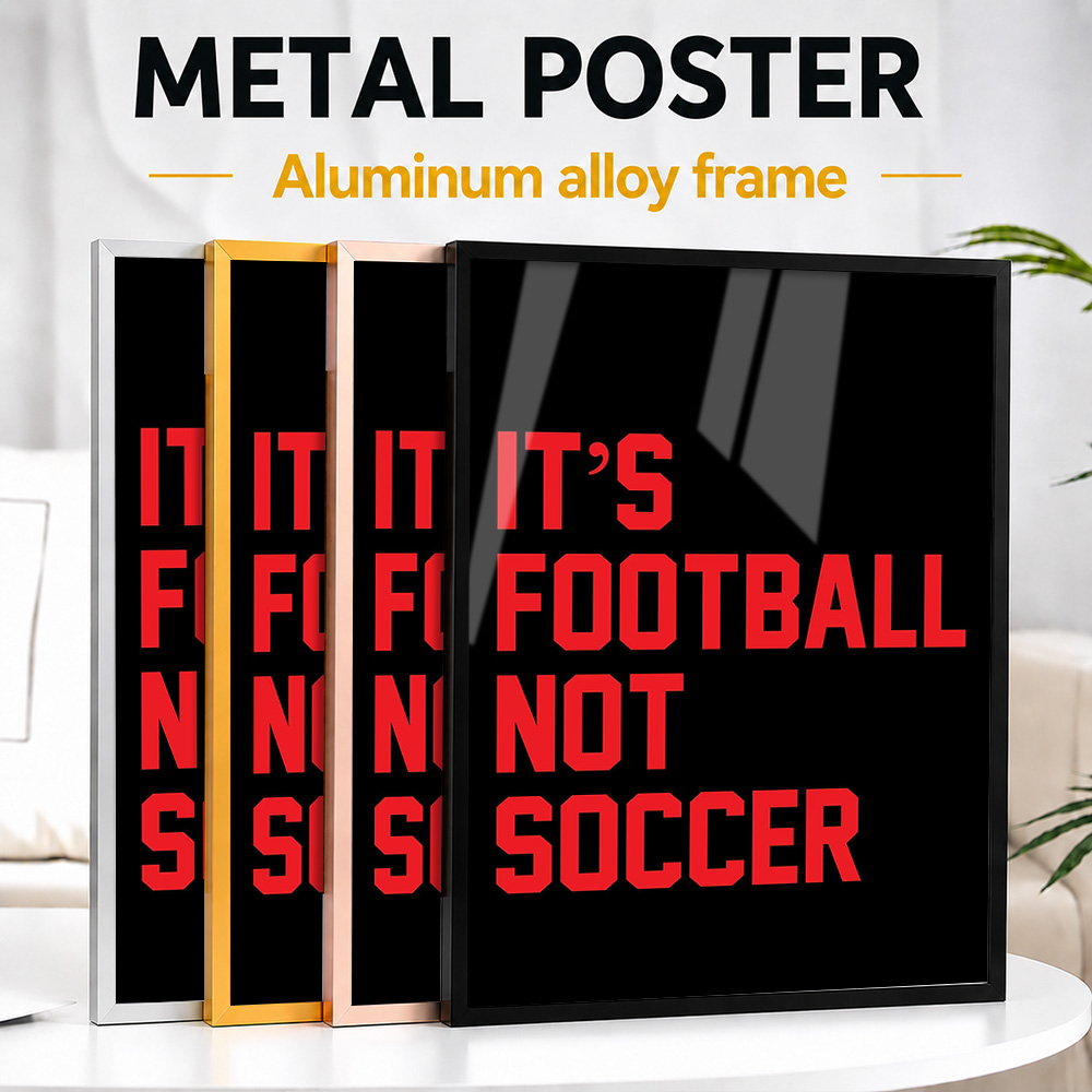 Home Gym Icon - To jest futbol, nie oprawiony aluminiowy