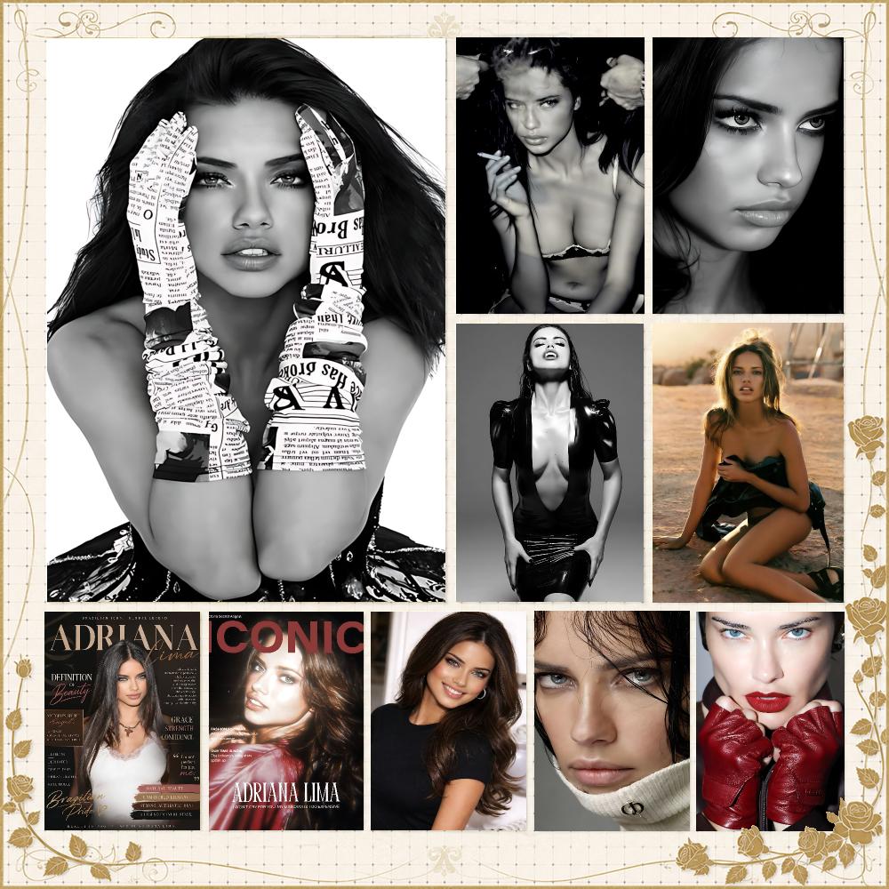 Home Gym Icon - Model A-Adriana Lima, ikona mody, plakat,