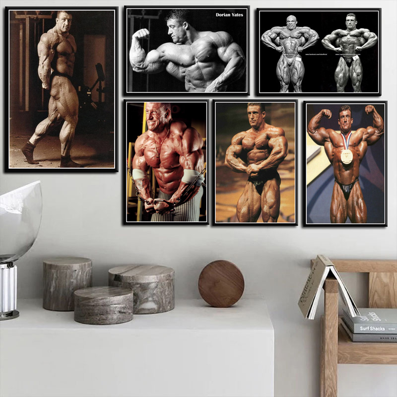Home Gym On Wall - Świetny Dorian Yates Man Muscle GYM