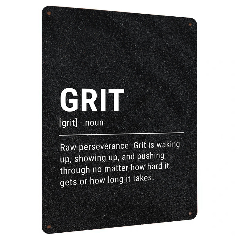 Home Gym Quotes - Metalowa dekoracja ścienna z cytatem motywacyjnym,