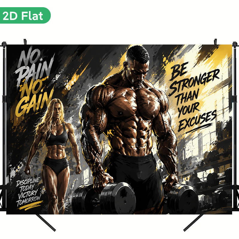 Człowiek z mięśniami, trener,  – Home Gym Quotes recenzja i cena