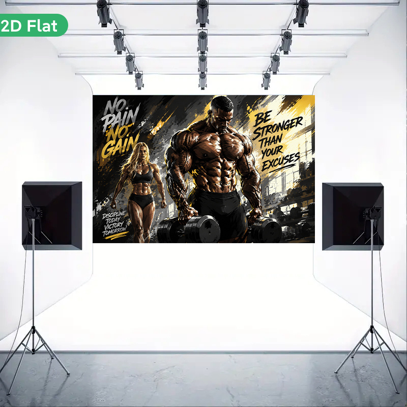 Człowiek z mięśniami, trener,  – Home Gym Quotes recenzja i cena