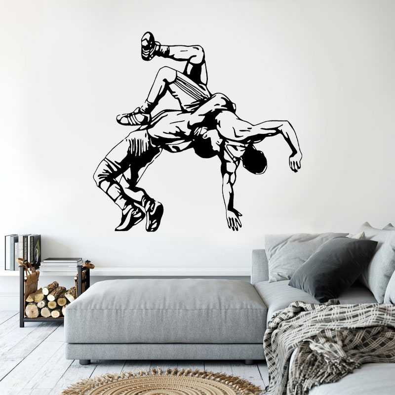 Wrestling Throw Naklejki ścien – Home Gym On Wall recenzja i cena