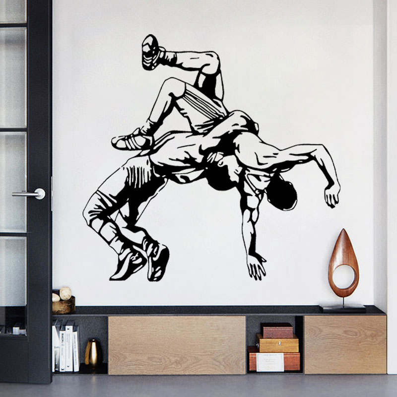 Wrestling Throw Naklejki ścien – Home Gym On Wall recenzja i cena