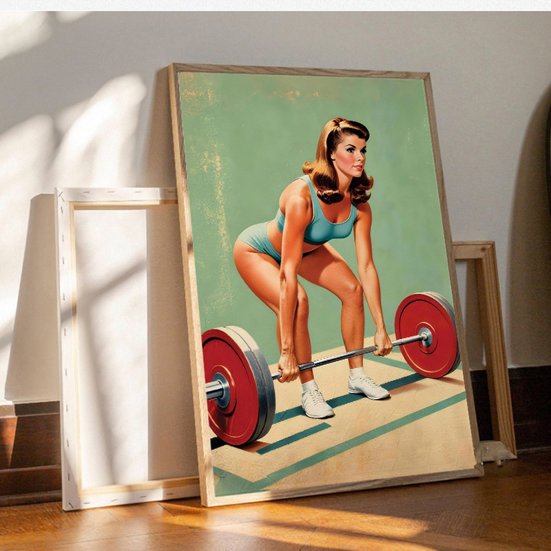 Plakat i obraz na płótnie, mot – Home Gym On Wall recenzja i cena