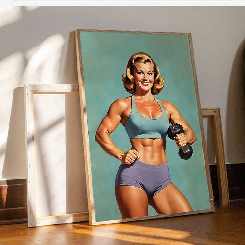 Plakat i obraz na płótnie, mot – Home Gym On Wall recenzja i cena