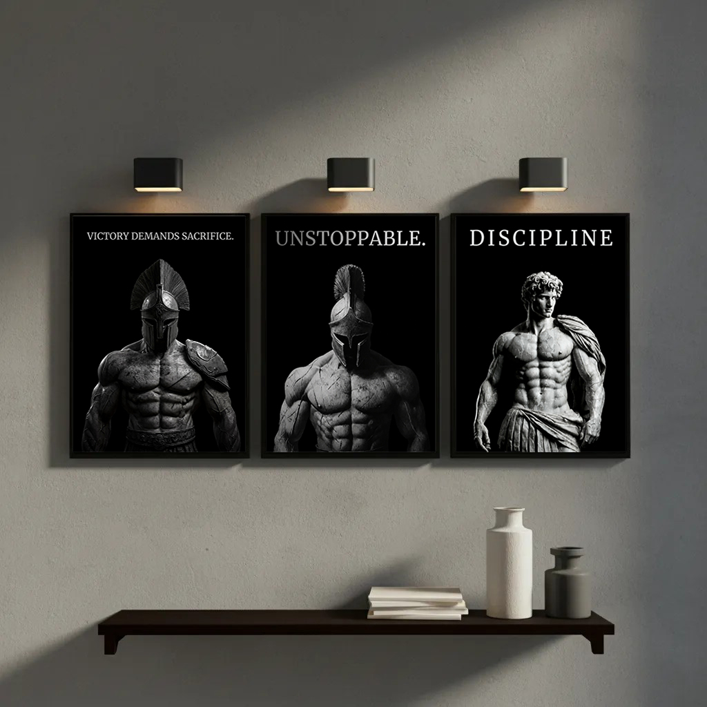Grecko-rzymski wojownik, motyw – Home Gym Quotes recenzja i cena