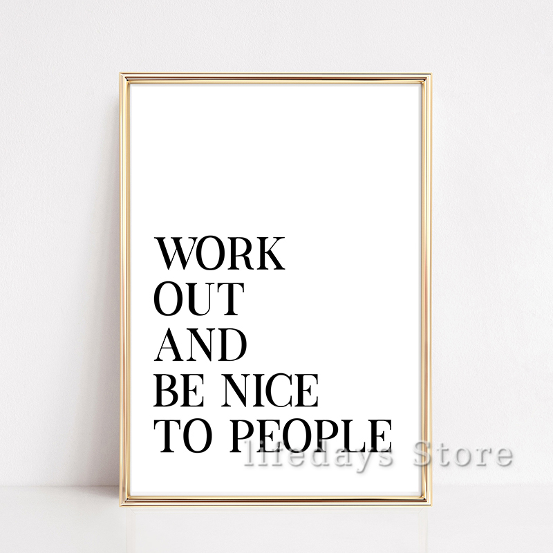 Fitness Work Out Śmieszne Cyta – Home Gym Quotes recenzja i cena