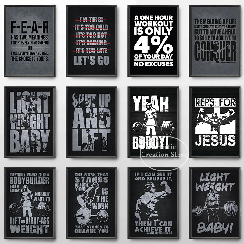 Iconic Gym Inspirational Quote – Home Gym Icon recenzja i cena