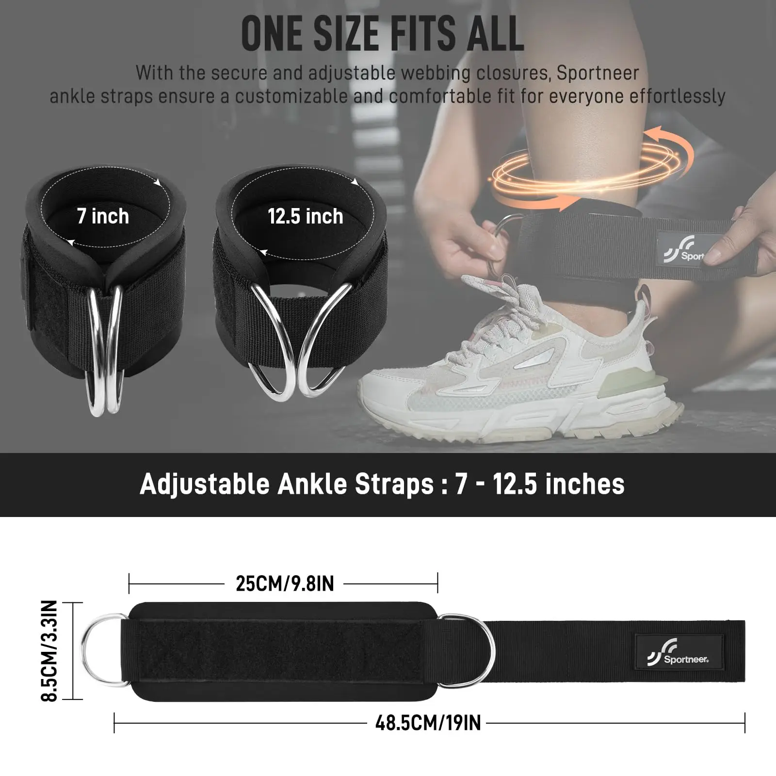 Sportneer – regulowane paski n – Home Gym Leg Extension Machine recenzja i cena