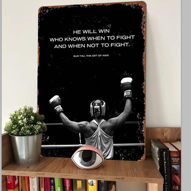 Metalowa dekoracja ścienna z c – Home Gym Quotes recenzja i cena