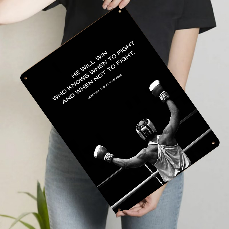 Metalowa dekoracja ścienna z c – Home Gym Quotes recenzja i cena