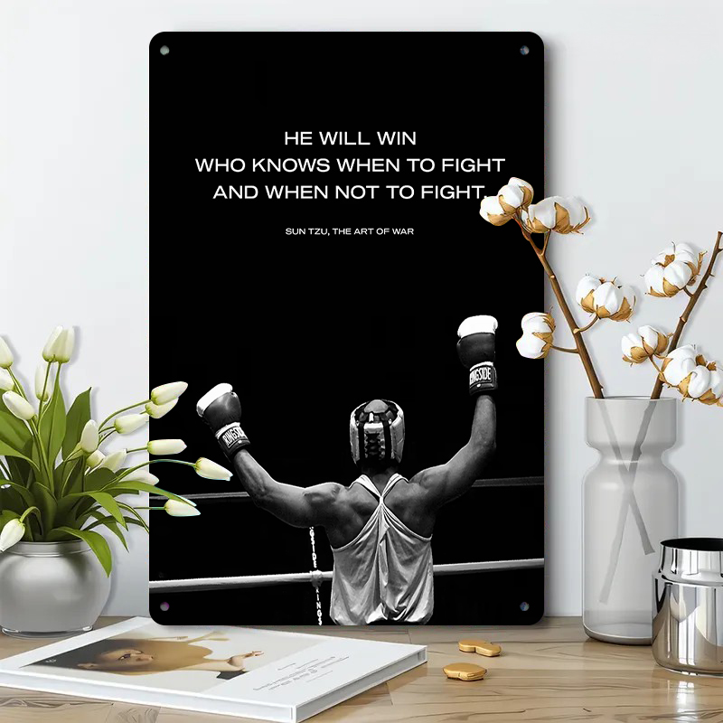 Metalowa dekoracja ścienna z c – Home Gym Quotes recenzja i cena