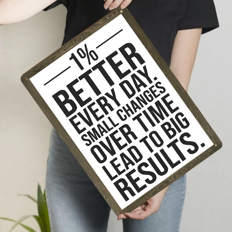 1% lepszy każdego dnia - motyw – Home Gym Quotes recenzja i cena